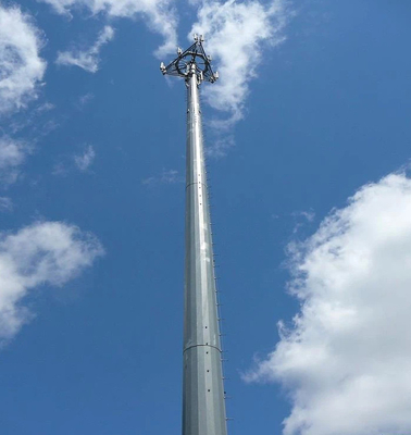 Konfigurowalna wieża komunikacyjna z pojedynczą rurą, ocynkowana ogniowo, łatwa w instalacji i obsługująca 4G 5G